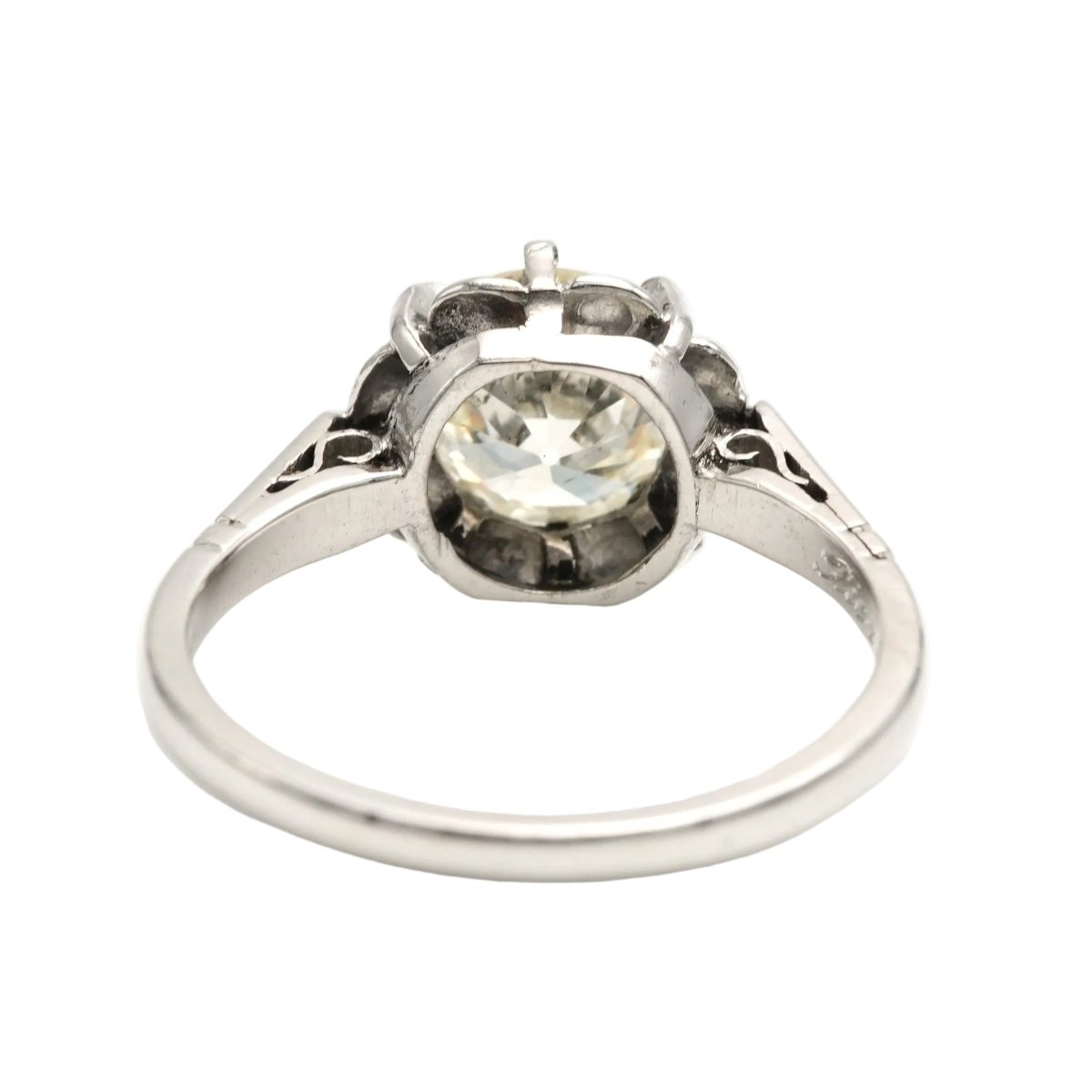 Bague Solitaire en or blanc et diamant - Castafiore