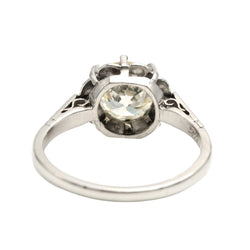 Bague Solitaire en or blanc et diamant - Castafiore