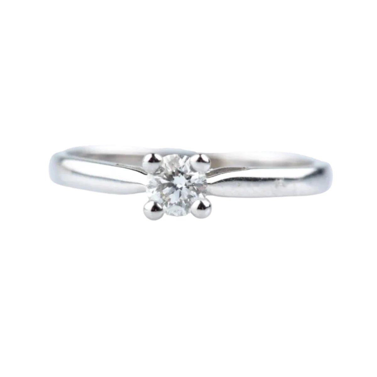 Bague Solitaire en or blanc et diamant - Castafiore