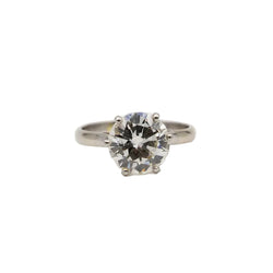 Bague Solitaire en or blanc et diamant - Castafiore