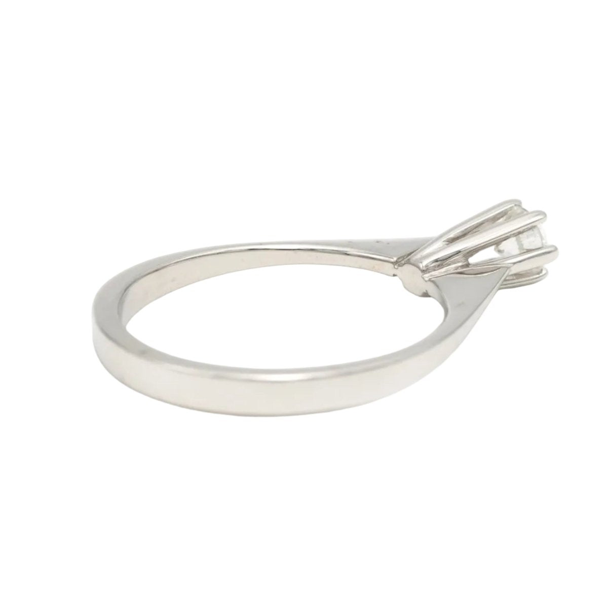 Bague Solitaire en or blanc et diamant - Castafiore