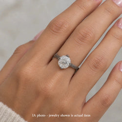 Bague Solitaire en or blanc et diamant - Castafiore