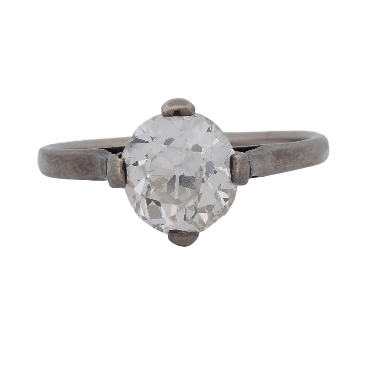 Bague Solitaire en or blanc et diamant - Castafiore