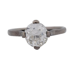 Bague Solitaire en or blanc et diamant - Castafiore