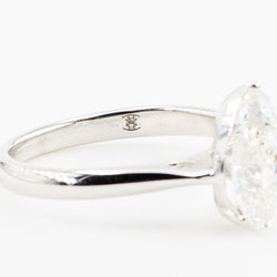 Bague Solitaire en or blanc et diamant - Castafiore