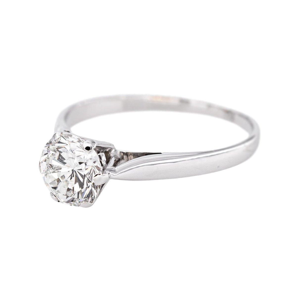 Bague Solitaire en or blanc et diamant - Castafiore