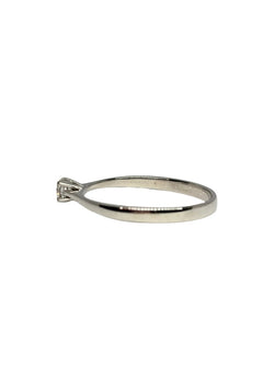 Bague Solitaire en or blanc et diamant - Castafiore