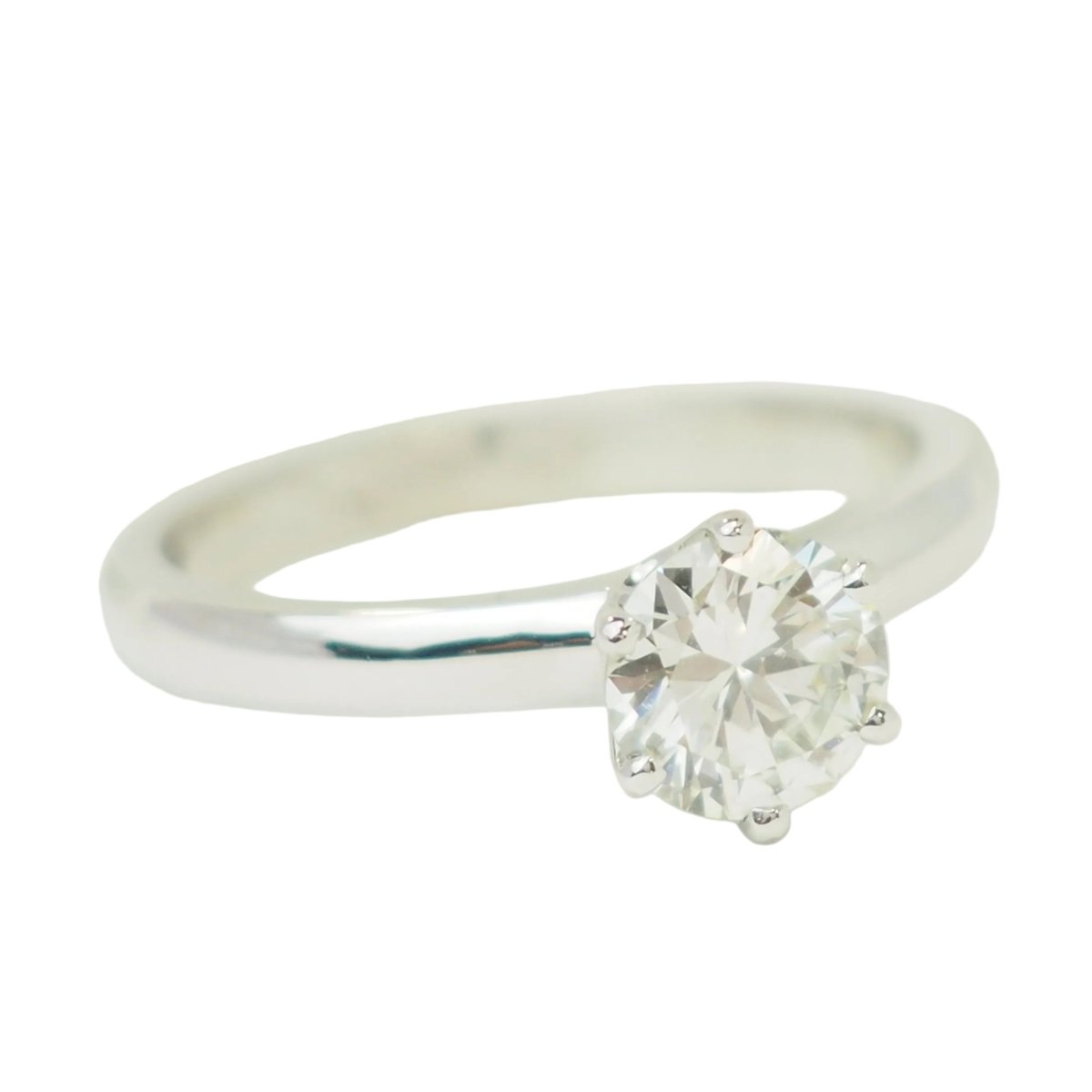 Bague Solitaire en or blanc et diamant - Castafiore
