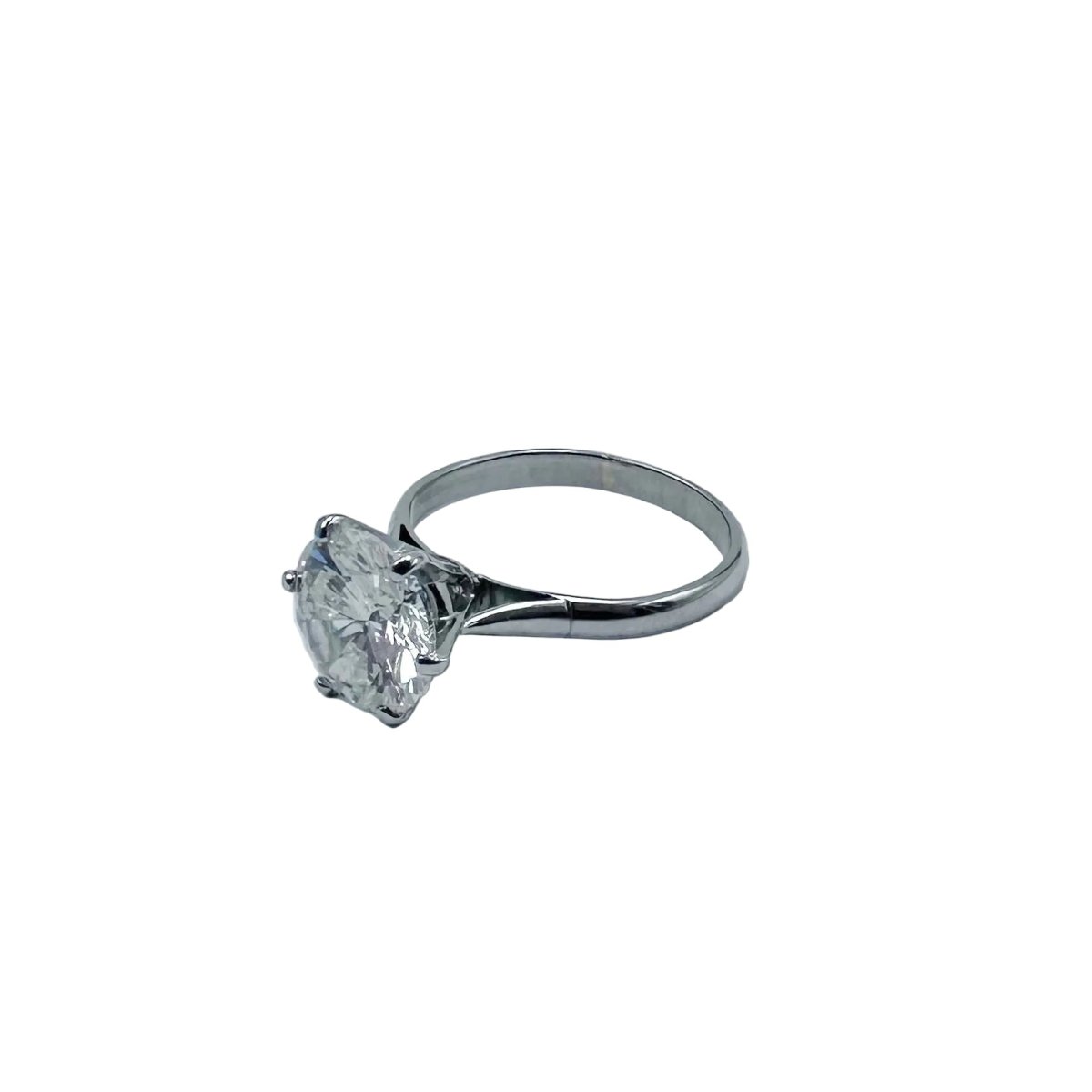 Bague Solitaire en or blanc et diamant - Castafiore