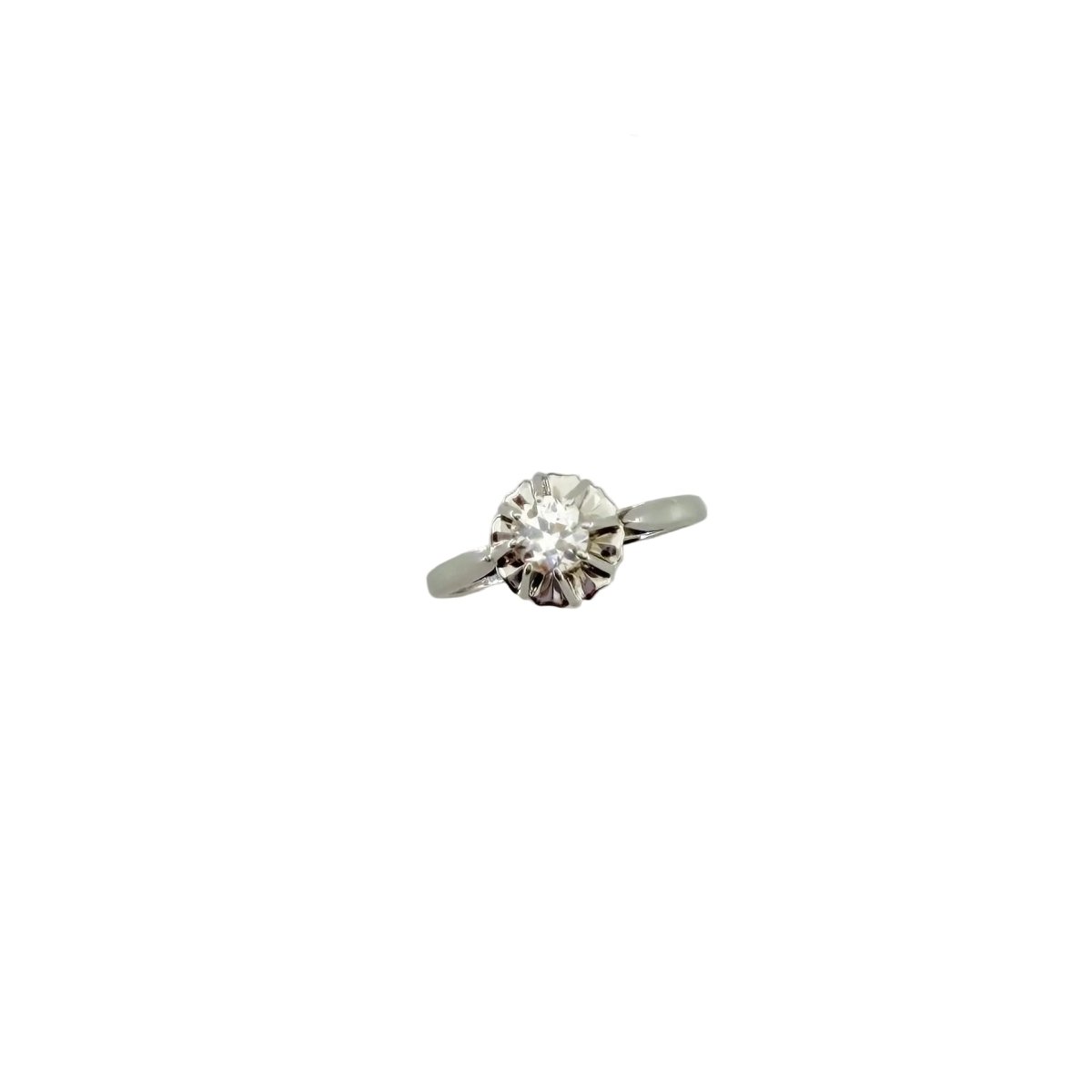 Bague Solitaire en or blanc et diamant - Castafiore
