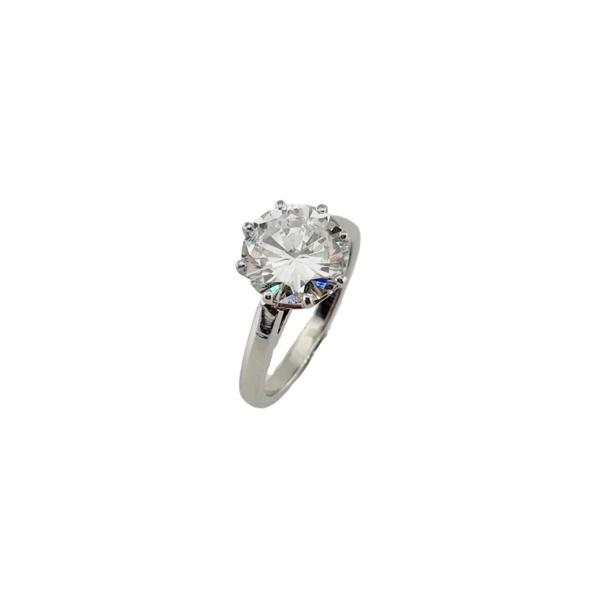 Bague Solitaire en or blanc et diamant - Castafiore