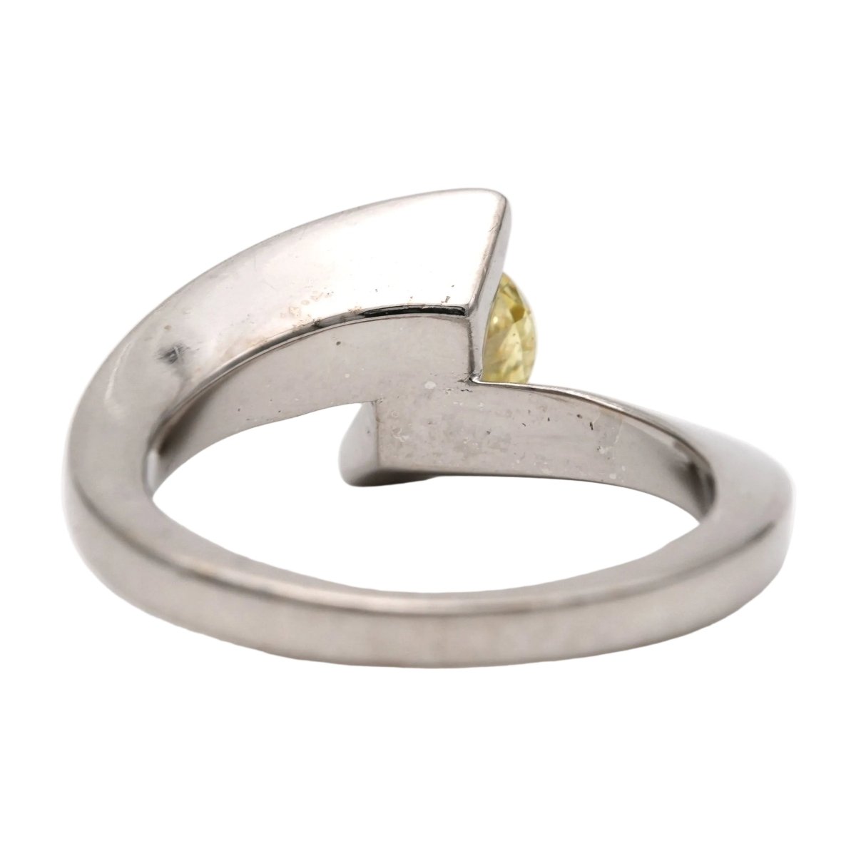 Bague Solitaire en or blanc et diamant - Castafiore