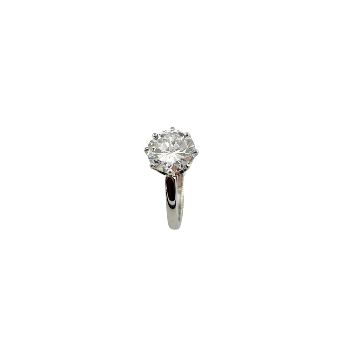 Bague Solitaire en or blanc et diamant