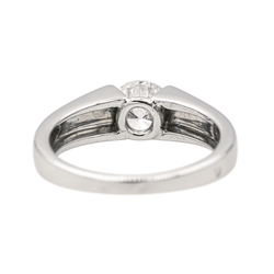 Bague Solitaire en or blanc et diamant - Castafiore