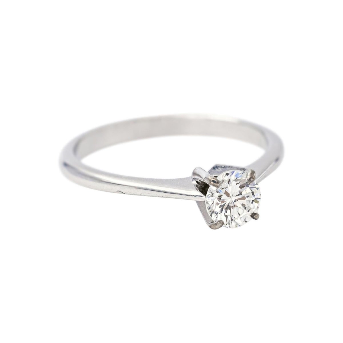Bague Solitaire en or blanc et diamant - Castafiore