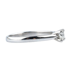 Bague Solitaire en or blanc et diamant - Castafiore