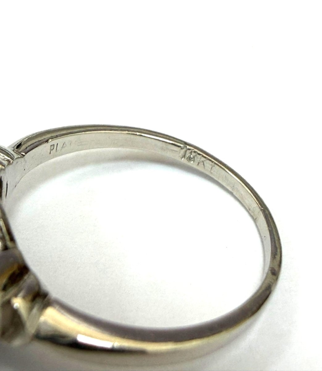 Bague Solitaire en or blanc et diamant - Castafiore
