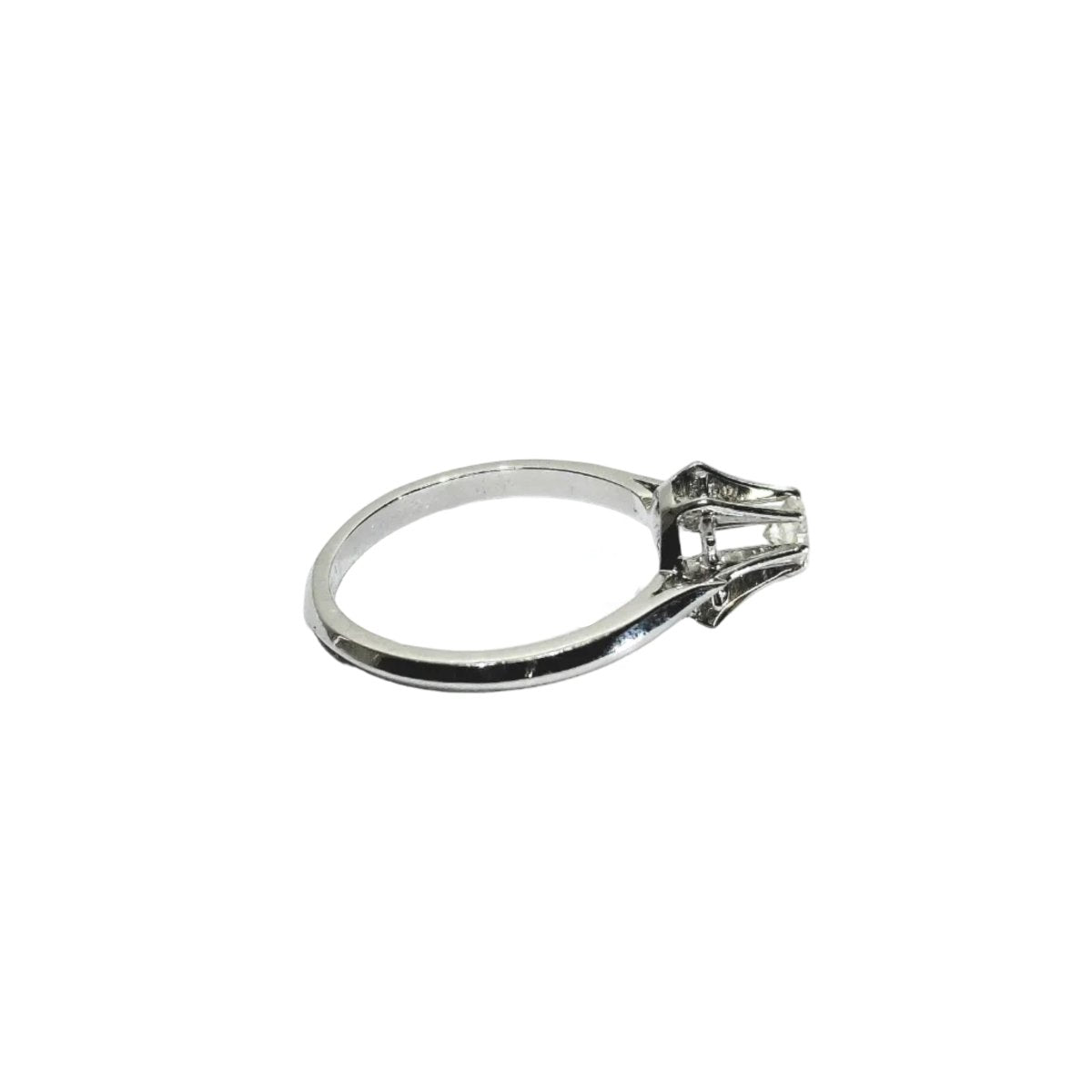 Bague Solitaire en or blanc et diamant - Castafiore