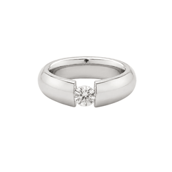 Bague Solitaire en or blanc et diamant - Castafiore