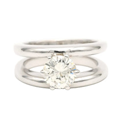Bague Solitaire en or blanc et diamant - Castafiore