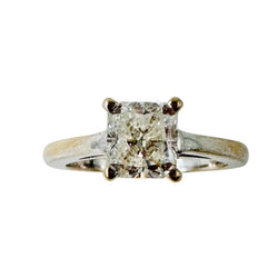 Bague Solitaire en or blanc et diamant - Castafiore