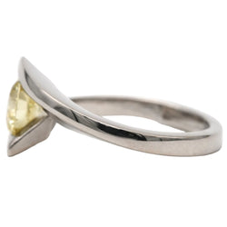 Bague Solitaire en or blanc et diamant - Castafiore