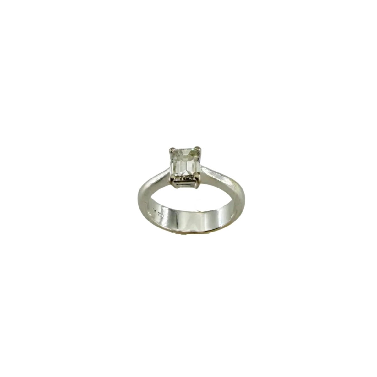 Bague Solitaire en or blanc et diamant - Castafiore