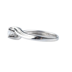 Bague Solitaire en or blanc et diamant - Castafiore