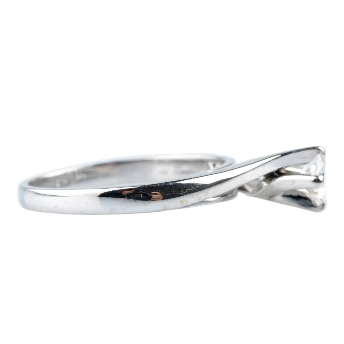 Bague Solitaire en or blanc et diamant - Castafiore
