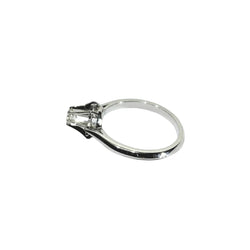 Bague Solitaire en or blanc et diamant - Castafiore
