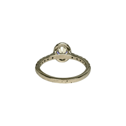 Bague Solitaire en or blanc et diamants - Castafiore