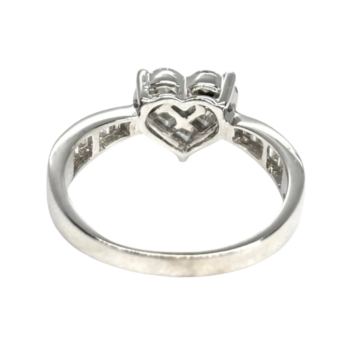 Bague Solitaire en or blanc et diamants - Castafiore