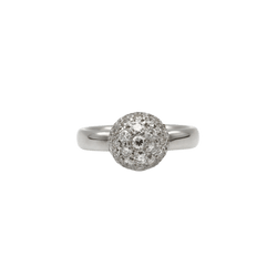 Bague Solitaire en or blanc et diamants - Castafiore