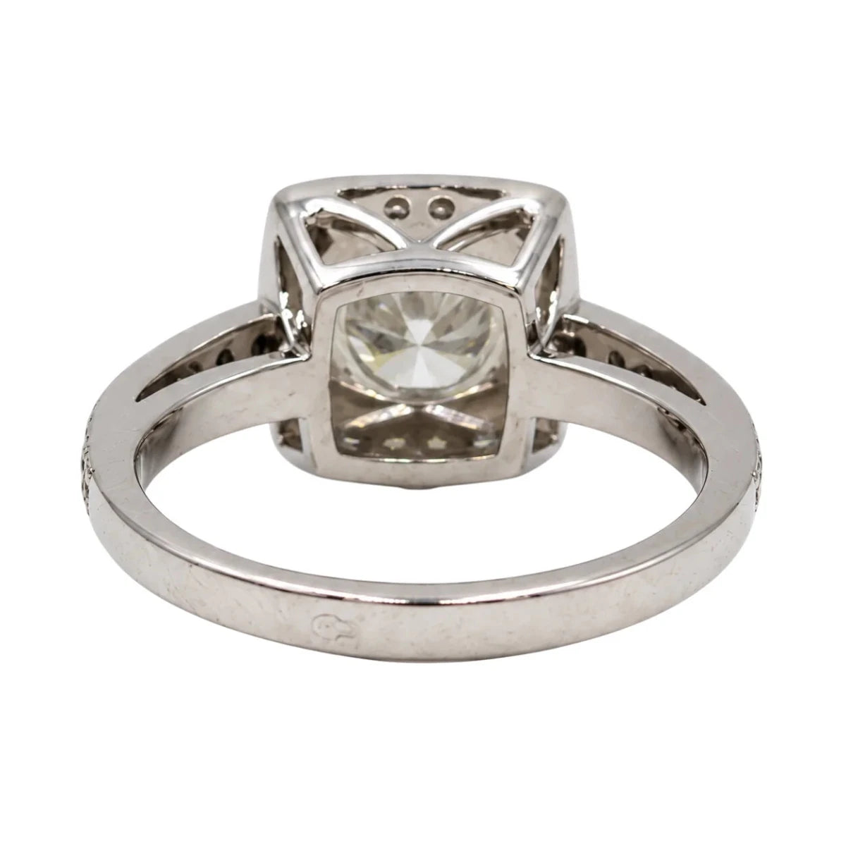 Bague Solitaire en or blanc et diamants - Castafiore