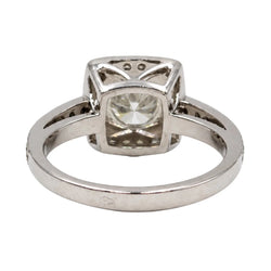Bague Solitaire en or blanc et diamants - Castafiore