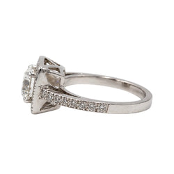 Bague Solitaire en or blanc et diamants - Castafiore