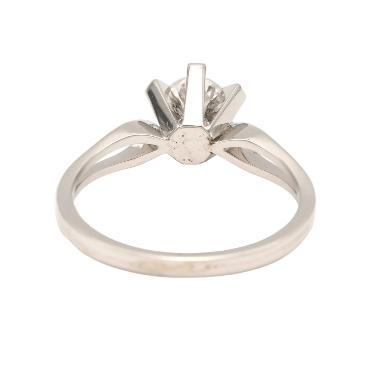 Bague Solitaire en or blanc et diamants - Castafiore