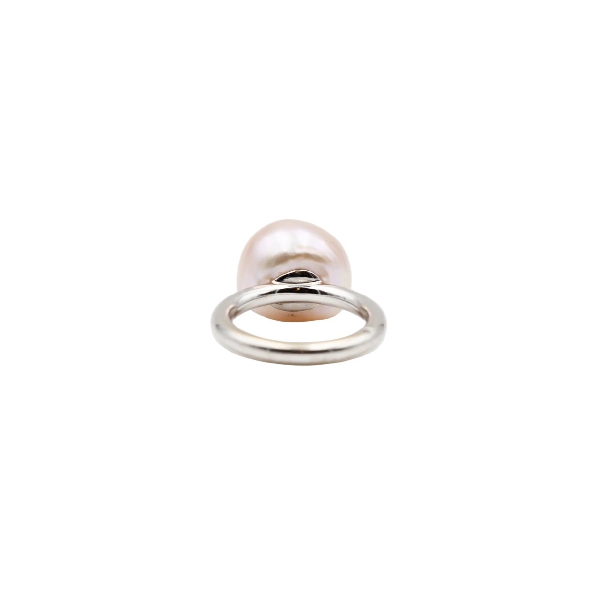 Bague Solitaire en or blanc et perle - Castafiore