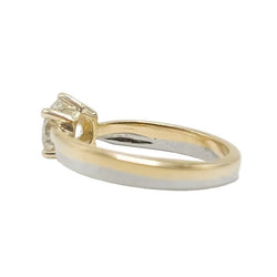 Bague Solitaire en or blanc, or jaune et diamant - Castafiore