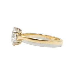 Bague Solitaire en or blanc, or jaune et diamant - Castafiore