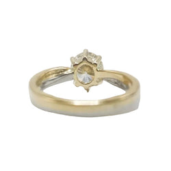 Bague Solitaire en or blanc, or jaune et diamant - Castafiore