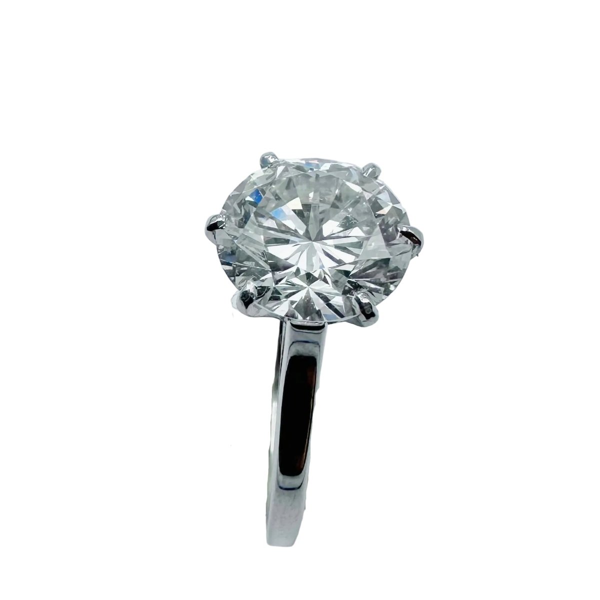 Bague Solitaire en or blanc, platine et diamant - Castafiore