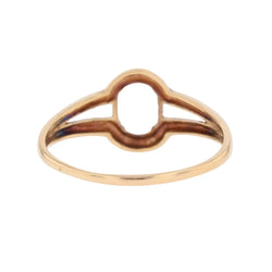 Bague Solitaire en or jaune et aigue-marine - Castafiore