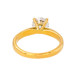Bague Solitaire en or jaune et diamant - Castafiore