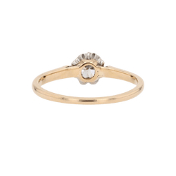 Bague Solitaire en or jaune et diamant - Castafiore
