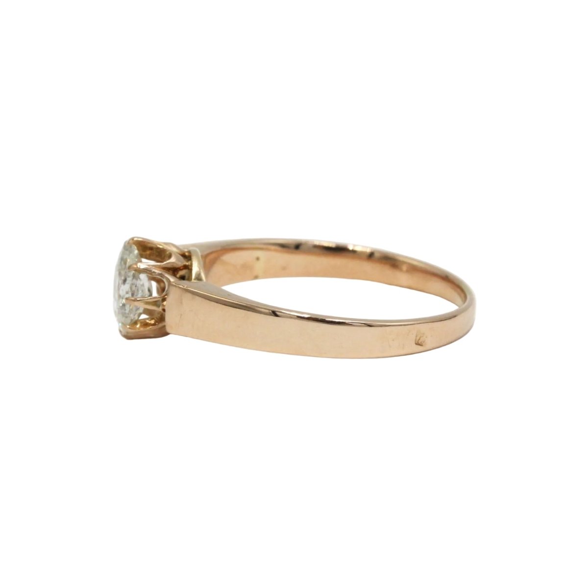 Bague Solitaire en or jaune et diamant - Castafiore