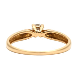 Bague Solitaire en or jaune et diamant - Castafiore