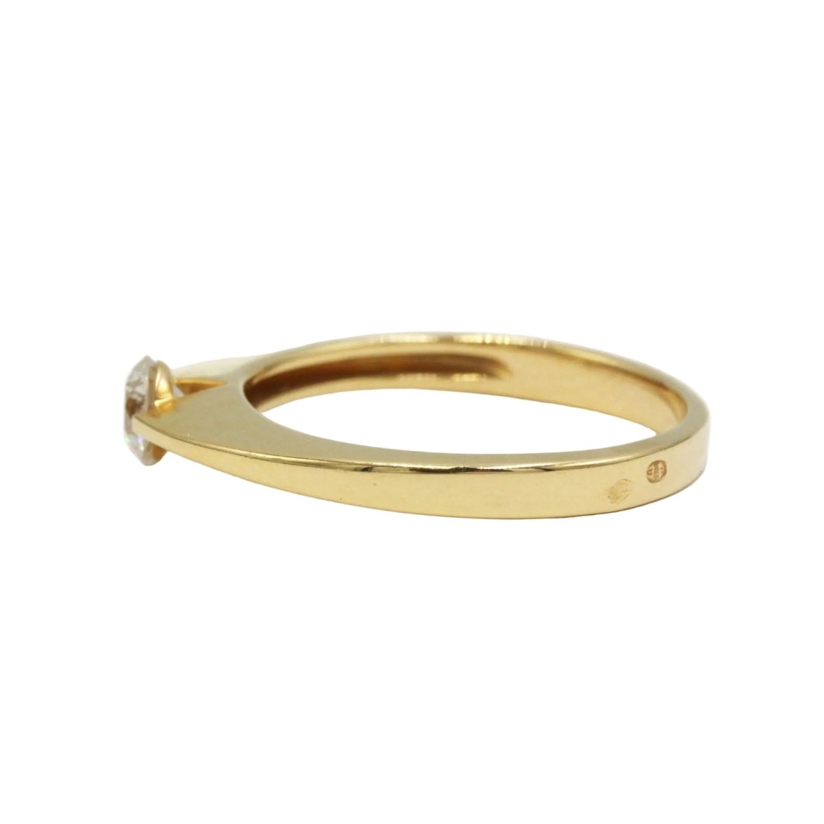 Bague Solitaire en or jaune et diamant - Castafiore
