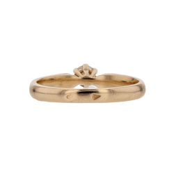 Bague Solitaire en or jaune et diamant - Castafiore
