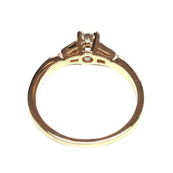 Bague Solitaire en or jaune et diamants - Castafiore
